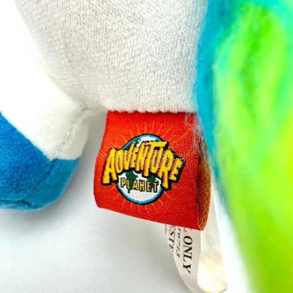 Adventure Planet Plush Unicorn Toy Rainbow Mane Blue Hooves Soft & Cuddly - Picture 3 of 9